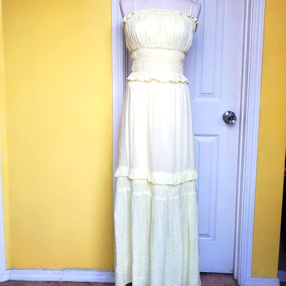 Cotton Candy Ruffle Smocked Dress Sz Small